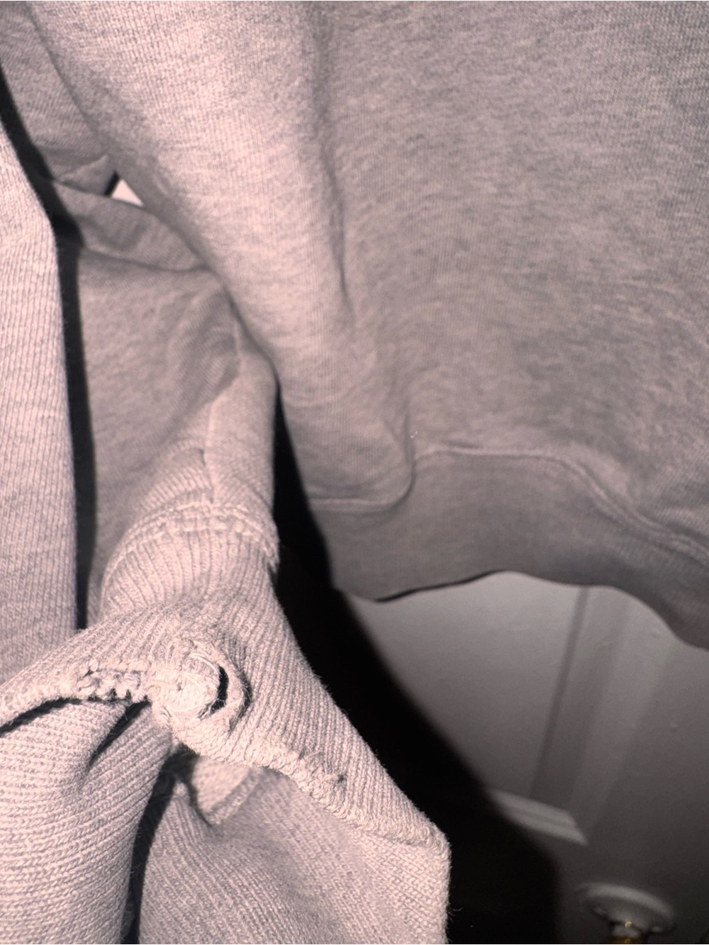 GAP Light Gray Ribbed Crewneck Sweatshirt - Picture 4 of 5